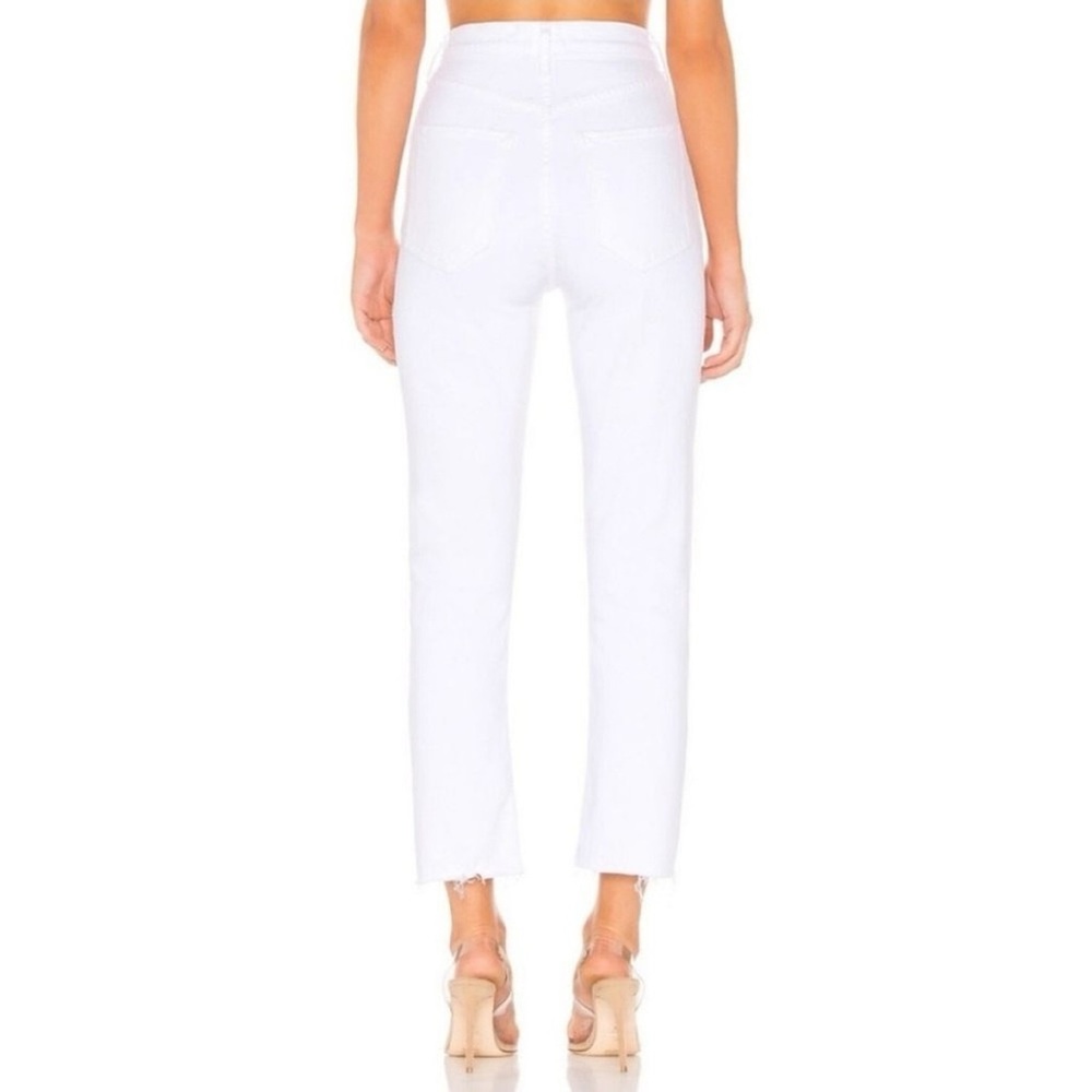 AGOLDE Riley High Rise Straight Crop Jeans White Denim 28 - Picture 4 of 8